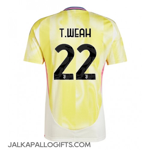 Juventus Timothy Weah #22 Vieraspaita 2024-25 Lyhythihainen